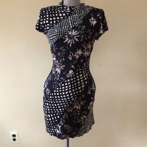 Urban Outfitters Nina Spliced Bodycon Mini Dress